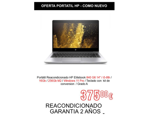 PORTATIL REACONDICIONADO HP ELITEBOOK 840 G6